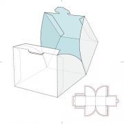 礼品盒包装设计(图片创意展开效果图)