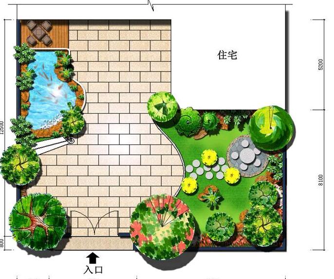 花坛设计 小型花坛设计平面图及说明 视觉癖