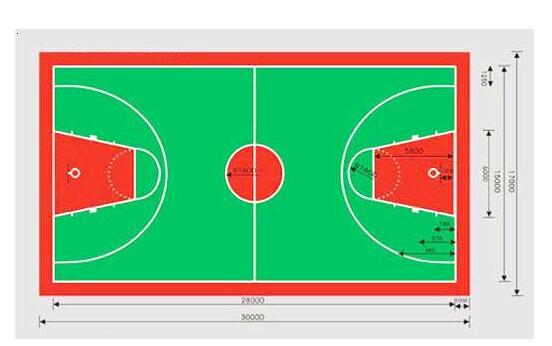 篮球场平面图1