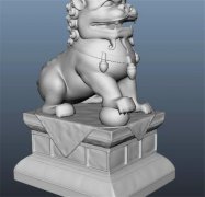 石狮子模型(3D石狮子模型下载)