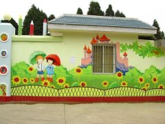 幼儿园墙面彩绘(幼儿园外墙彩绘怎么做)