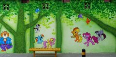 幼儿园壁画(幼儿园室外围墙画图片)