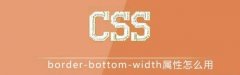 border-bottom-width属性(CSS设置)